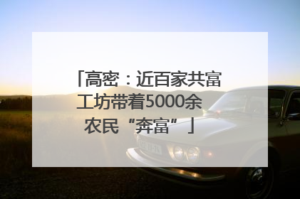 高密：近百家共富工坊带着5000余农民“奔富”