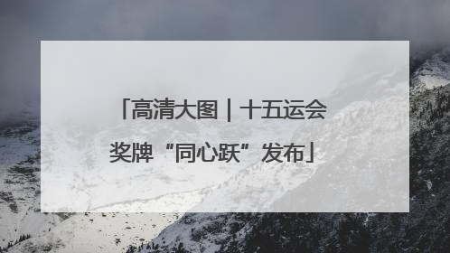 高清大图｜十五运会奖牌“同心跃”发布