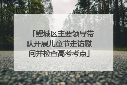 鲤城区主要领导带队开展儿童节走访慰问并检查高考考点