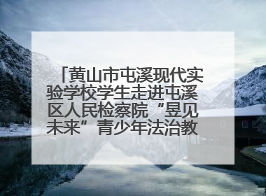 黄山市屯溪现代实验学校学生走进屯溪区人民检察院“昱见未来”青少年法治教育宣传基地