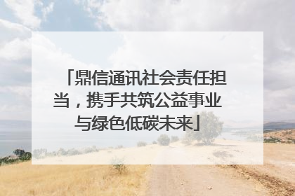 鼎信通讯社会责任担当，携手共筑公益事业与绿色低碳未来