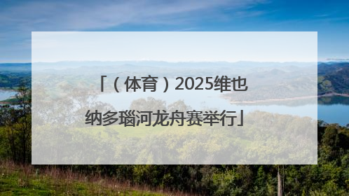 （体育）2025维也纳多瑙河龙舟赛举行