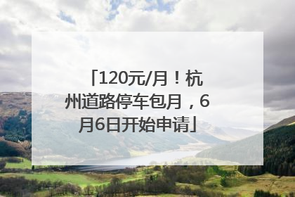120元/月！杭州道路停车包月，6月6日开始申请