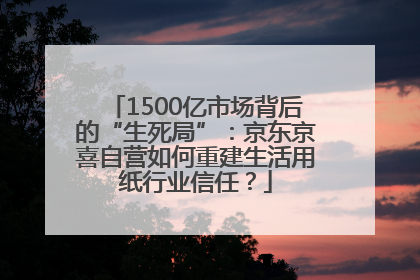 1500亿市场背后的“生死局”：京东京喜自营如何重建生活用纸行业信任？