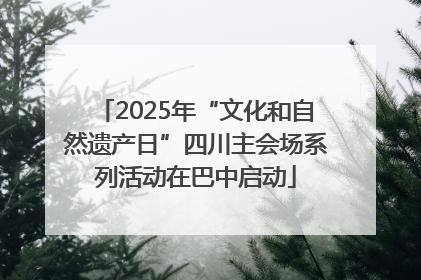 2025年“文化和自然遗产日”四川主会场系列活动在巴中启动