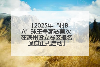 2025年“村BA”球王争霸赛首次在滨州设立赛区报名通道正式启动