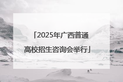 2025年广西普通高校招生咨询会举行