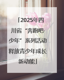 2025年四川省“奔跑吧·少年”系列活动释放青少年成长新动能