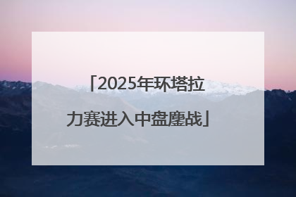 2025年环塔拉力赛进入中盘鏖战