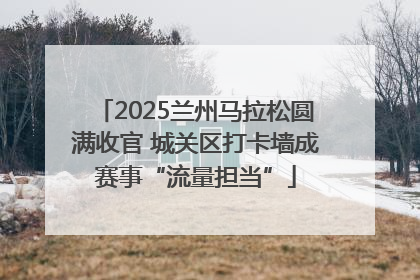 2025兰州马拉松圆满收官 城关区打卡墙成赛事“流量担当”