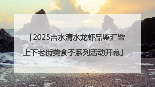 2025吉水清水龙虾品鉴汇暨上下老街美食季系列活动开幕