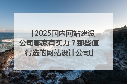 2025国内网站建设公司哪家有实力？那些值得选的网站设计公司