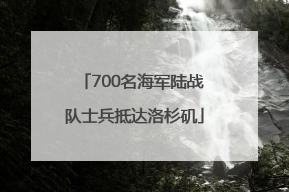 700名海军陆战队士兵抵达洛杉矶