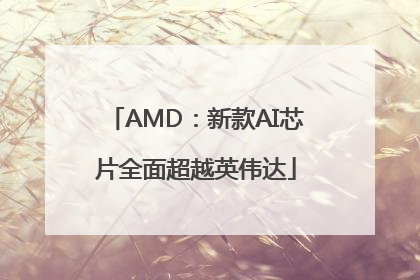 AMD：新款AI芯片全面超越英伟达