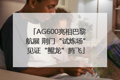 AG600亮相巴黎航展 荆门“试炼场”见证“鲲龙”腾飞
