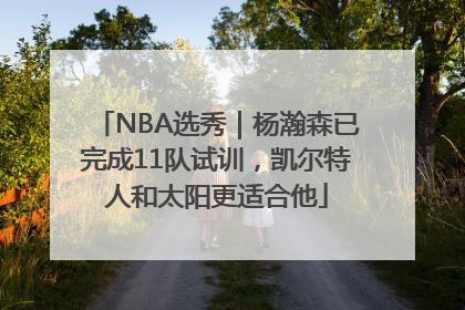 NBA选秀｜杨瀚森已完成11队试训，凯尔特人和太阳更适合他